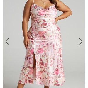 Floral midi dress perfect for special occasions